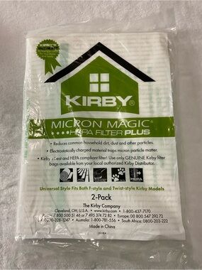 Kirby Micron Magic Hepa Filter Plus 2 Pack